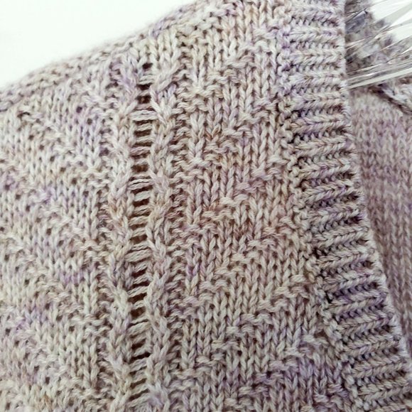 Sonoma Women's Creamy Pink Knit V Neck Long Sleeve Shirt Top Blouse Sweater - Picture 4 of 13